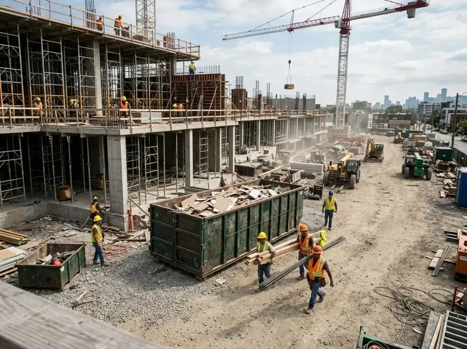 commercial-construction-site-w-002 — frequently asked questions, Low Cost Construction Dumpster Rental in Orono, MN